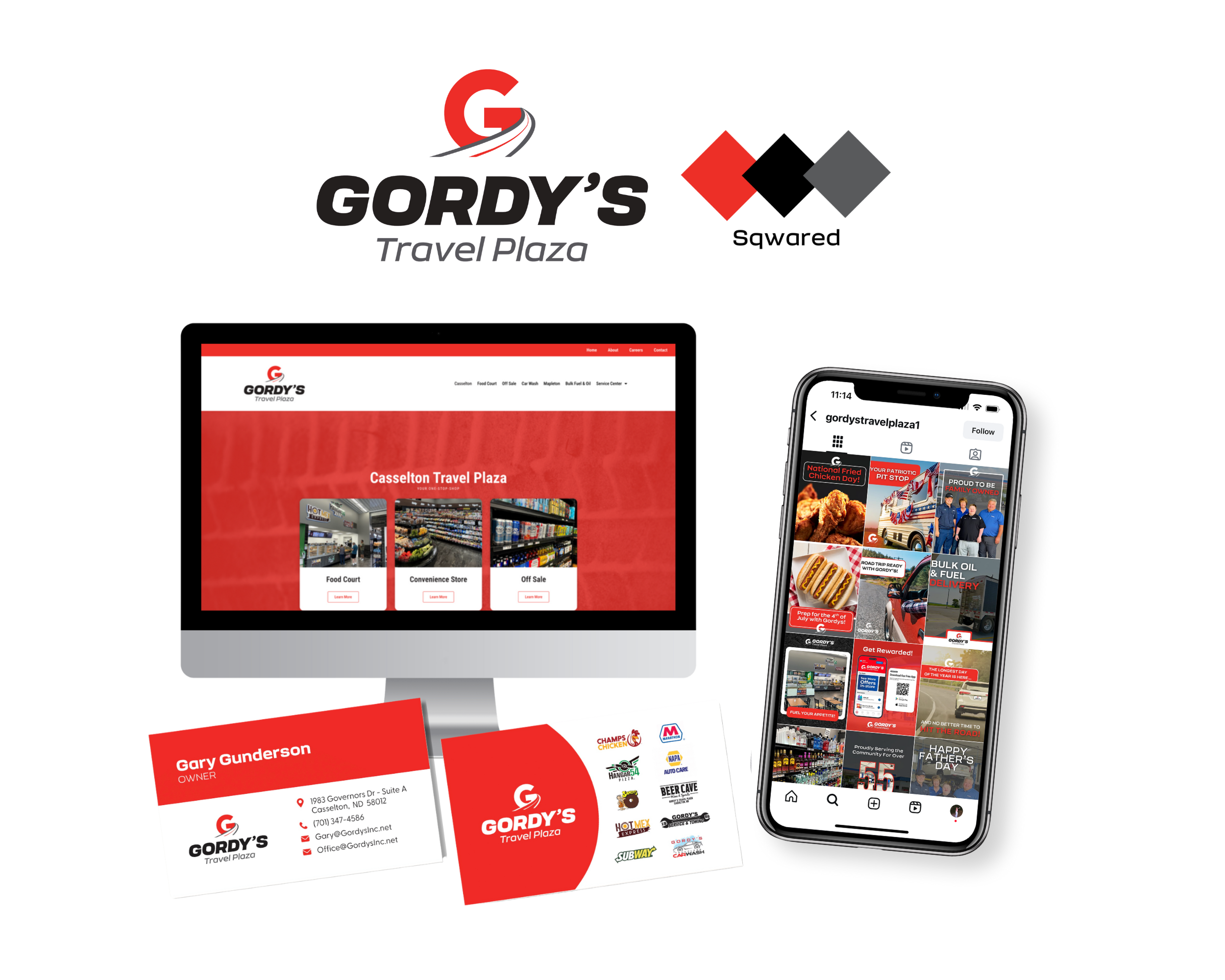 Gordy's Travel Plaza brand elements