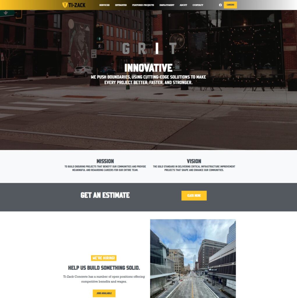 Screenshot of https://tizack.com/